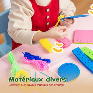 Ensemble de poupées à broder DIY de Noël