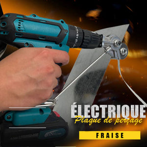 Coupe-plaque pour perceuse électrique