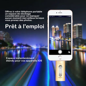 Clé USB 3 en 1 grande capacité pour téléphone portable et ordinateur