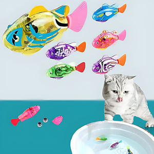 Jouet électrique en forme de poisson pour chat