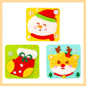 Ensemble de poupées à broder DIY de Noël
