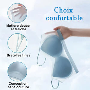 Soutien-gorge sans coutures en soie glacée pour l'été