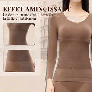 Ensemble de sous-vêtements thermiques pour femmes