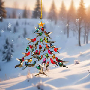 🔥🐦🎄Décoration de Noël avec colibri✨