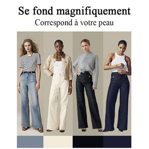 👖Pantalon ample taille haute à jambes larges