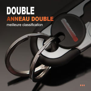 Porte-clés de voiture à double anneau