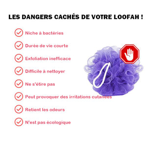 Serviette de bain africaine en maille exfoliante à haute élasticité