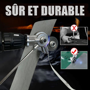 Coupe-plaque pour perceuse électrique