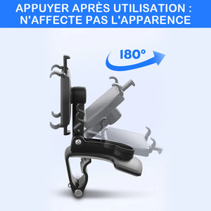 Support de téléphone universel rotatif à 360° pour voiture