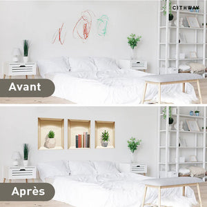 Sticker mural autocollant 3D Plante