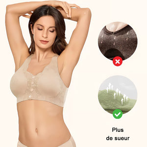 Soutien-gorge boutonné sur devant confortable et pratique