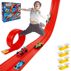 Ensemble de jouets de piste de course flexible à faire soi-même