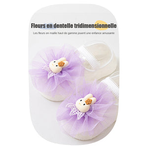 Chaussettes d'été antidérapantes pour bébé absorbant la transpiration (2 paires)