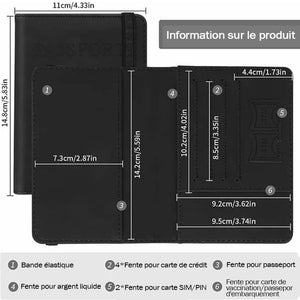 Portefeuille de voyage titulaire d'un passeport
