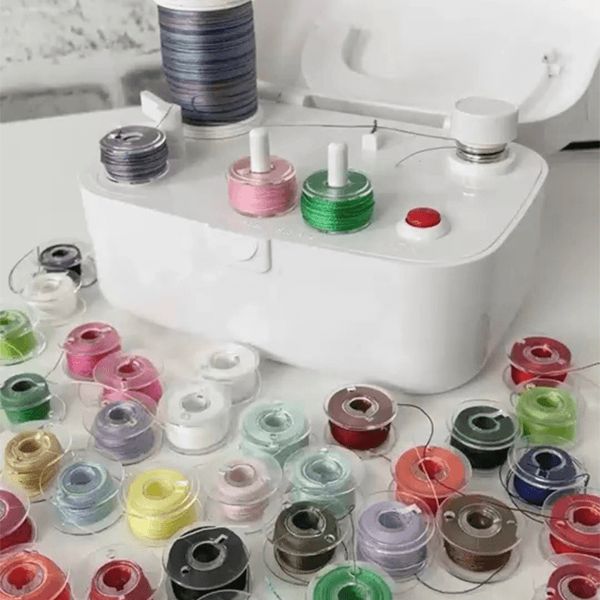 Support Dérouleur électrique Pour Canette De Fil/laine – Bobinoir Automatique DIY, Blanc
