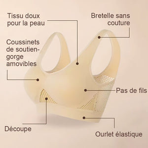 Soutien-gorge de sport en mesh pour éviter l'affaissement des seins