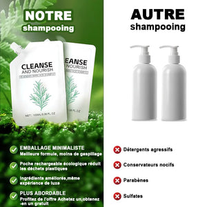 Shampoing pour cheveux lisses et brillants - pour tous types de cheveux