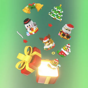 Jouets de construction éducatifs pour enfants de style Noël