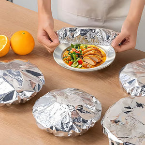 Couvercle alimentaire réutilisable en aluminium isolant