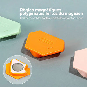 Positionneur magnétique puissant polygonal pour machines à coudre