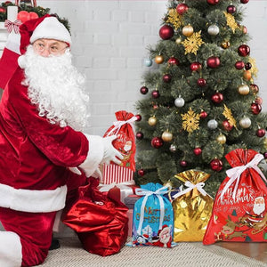 🎅🎁 Sac cadeau de Noël avec cordon de serrage
