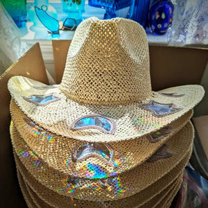 Chapeau de paille de cow-boy Prism