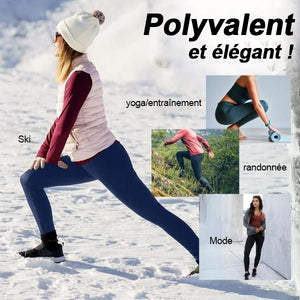 Legging d'hiver en tissu thermique