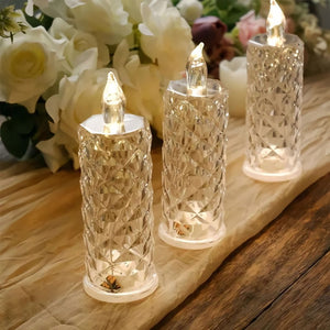 ✨ Bougeoir en cristal rose - Charme romantique