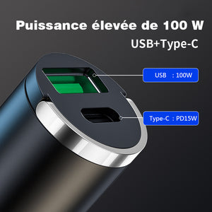 Chargeur de voiture rapide invisible