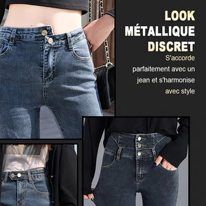 🏆Bouton d'extension de taille en métal à ressort pour jeans🔩👖