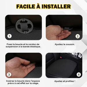Housse de siège auto en filament de viscose respirant et antidérapant !