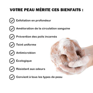 Serviette de bain africaine en maille exfoliante à haute élasticité