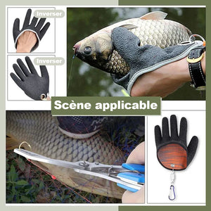 Gants de pêche antidérapants, protection des mains pour attraper du poisson