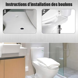 🔥 Kit de boulons de fixation pour siège de toilette robuste