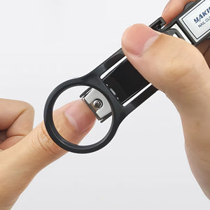 Coupe-ongles anti-éclaboussures avec loupe