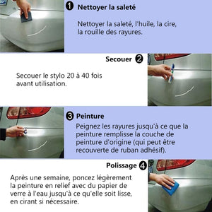 Stylo de peinture pour réparation les rayures de voiture