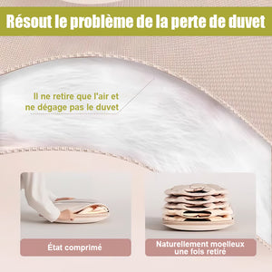 👕Sac à vêtements suspendu peu encombrant avec fermeture éclair auto-compressante