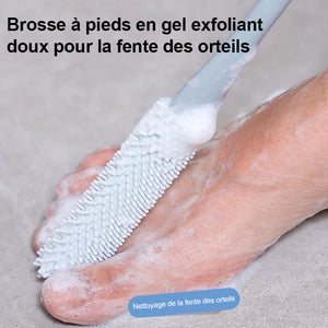 Brosse de nettoyage des pieds en caoutchouc souple