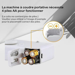Mini machine à coudre électrique portative
