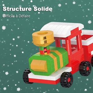 Jouets de construction éducatifs pour enfants de style Noël