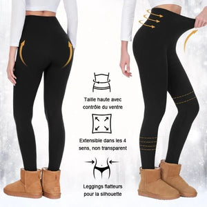 Legging d'hiver en tissu thermique