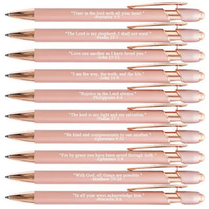 Stylos de versets bibliques Premium Comfort – 10 unités