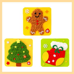 Ensemble de poupées à broder DIY de Noël