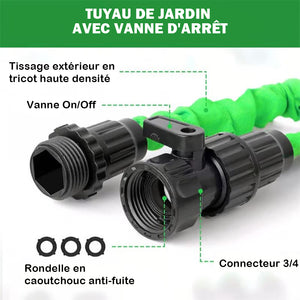 💦Tuyau magique avec 7 fonctions de pistolet pulvérisateur