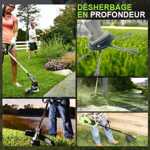 Tête de coupe-herbe en fil d'acier