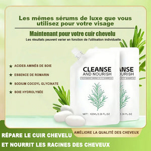 Shampoing pour cheveux lisses et brillants - pour tous types de cheveux