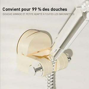 Support de douche ventouse intégré