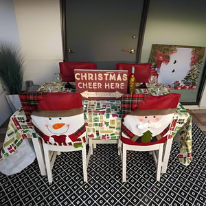 💥Jolie housse de chaise sur le thème de Noël🎄