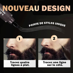 Crayon à sourcils naturel ultra-fin à quatre branches, waterproof