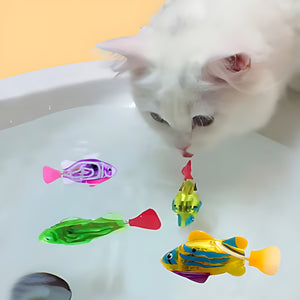 Jouet électrique en forme de poisson pour chat